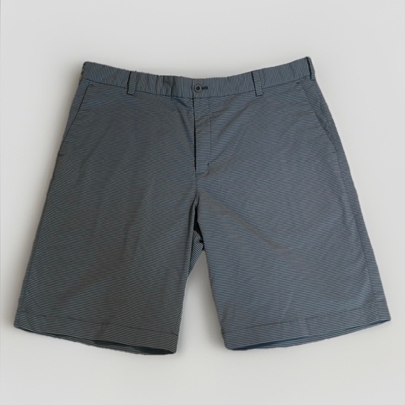 Nike Golf Tour Performane Dri-Fit Blue Grey Striped Men's Shorts sz 38 - Picture 1 of 10